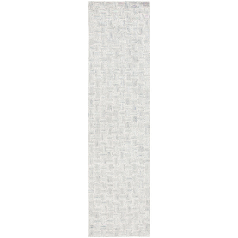 Tapis Micro-Loop 537 ivoire / gris, Tapis de couloir 2 pi 3 po x 9 pi