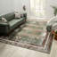 Stepheon Southwestern Area Rug in Green-1953209529