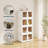 Stackable Collapsible Plastic Storage Bins with Lids,304 QT Closet Organizers with Doors, 25''L x 15.5''W x 56''H-102710055