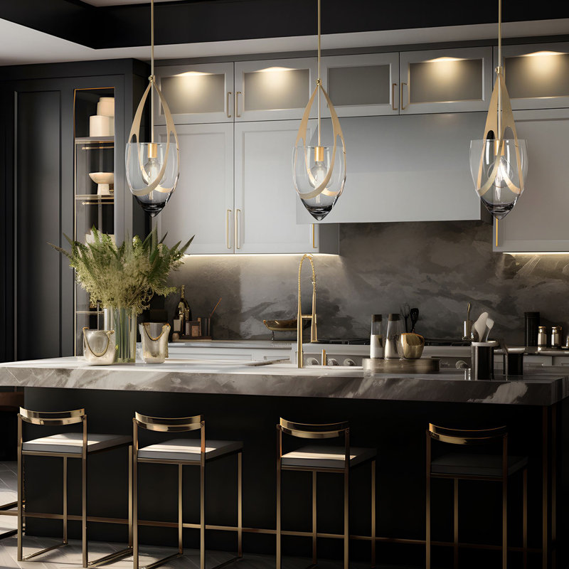 Vaso Pendant - Oil Rubbed Bronze, Modern Brass