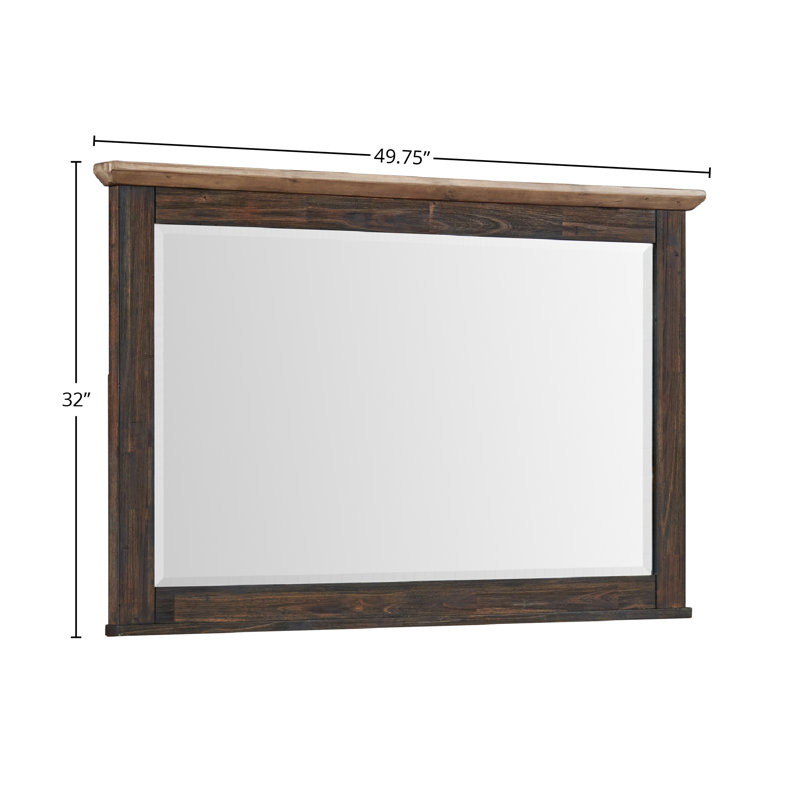 Raashid Rectangular Wood Mirror