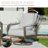 4 Pieces Metal Outdoor Conversation Set With 2 Hand-woven Rope Swivel Rocking Chairs-776518615