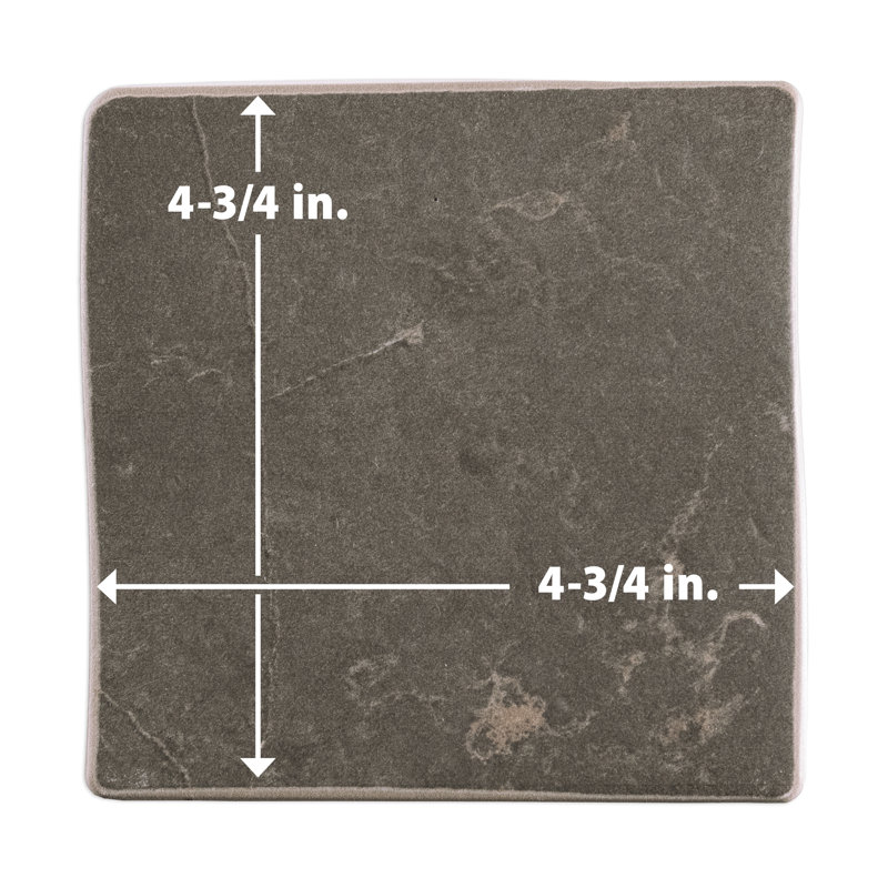 Istanbul 4-3/4 In. X 4-3/4 In. Porcelain Floor And Wall Tile, Black/Beige