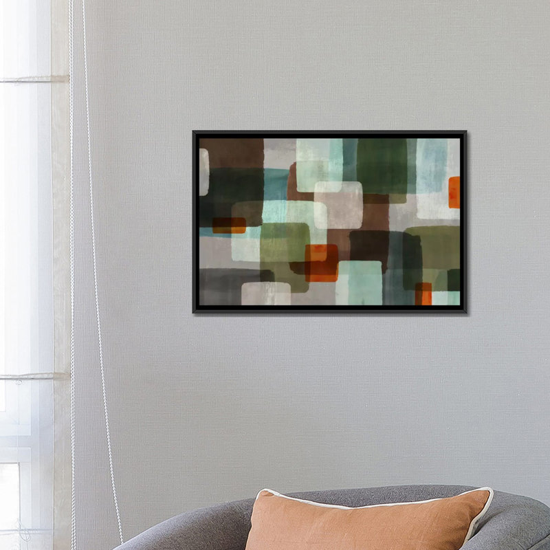 « ekran », impression sur toile, H 18 po x l 26 po x P 1,5 po, Toile avec cadre noir, Pas de tapis