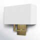 Willow 2 Light Steel Dimmable Corner Wall Light