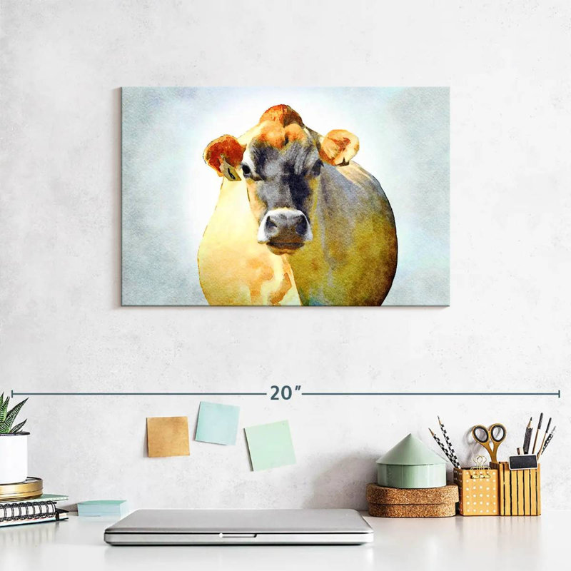 Grumpy Cow, 8" H x 12" W