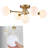 Gulsum Glass Semi Flush Mount