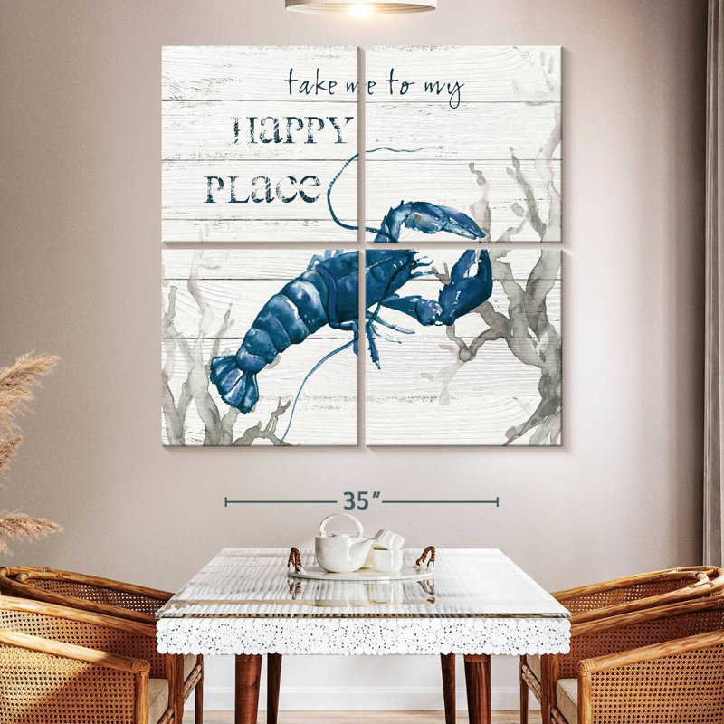 Homard Aletra Happy Place, H 50 po x l 50 po