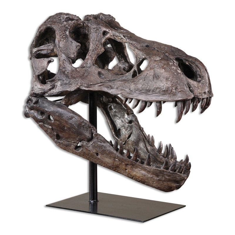 Sculpture brun tyrannosaure Teja