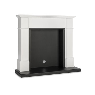 Klarstein 112 cm W White Ethanol Electric Fireplace