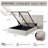 Iokaste Upholstered Lift Storage Bed Frame with Hotel-Style Headboard, Queen Size & King Size Bed Frame, Sprung Slats, Velvet Headboard and Drawers, Gas Lift Hydraulic Support, No Box Spring Needed-1646615926-1646615929