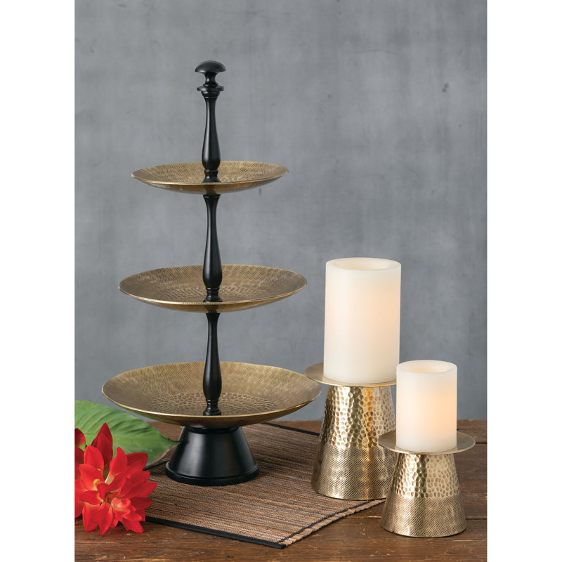 Ensemble de petits assiettes en métal 2 pièces Combest