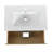 30" Wall-Mounted Bathroom Vanity With Ceramic Sink-587140917