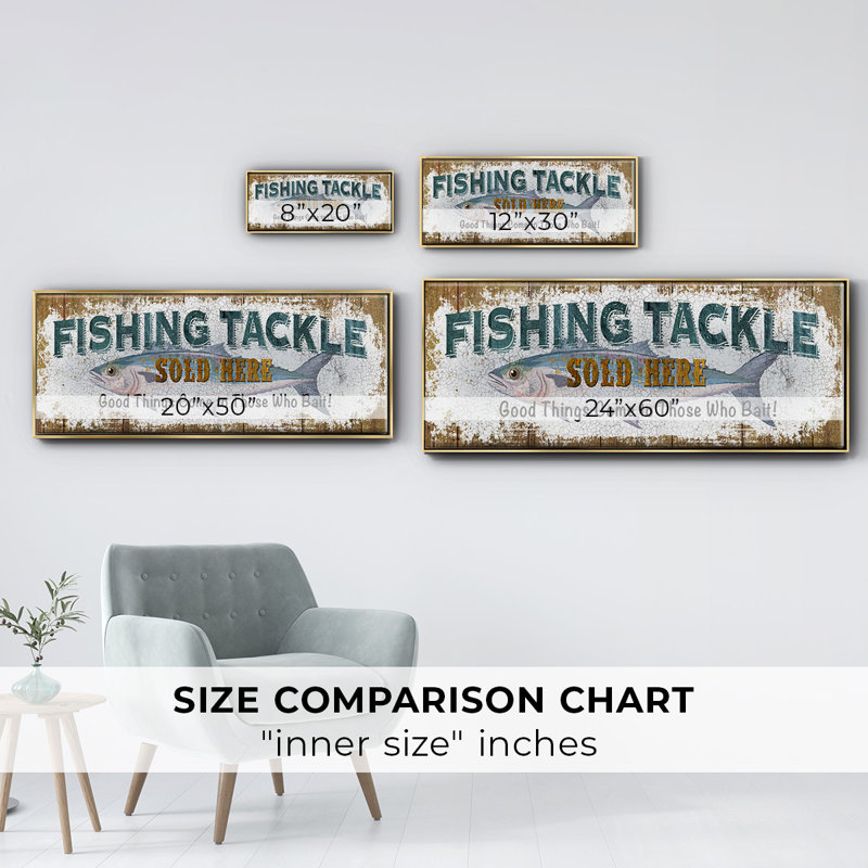 Fishing Tackle- Framed Canvas