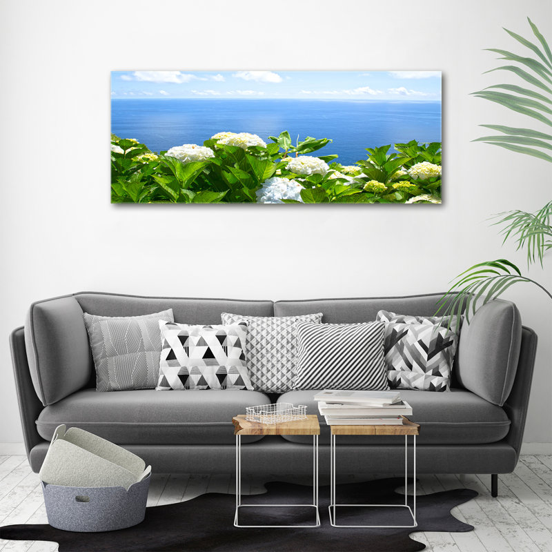 Canvas Print - Wall Art - Prints On Canvas - 125X50 Image Picture Theme: Flowers By The Sea
