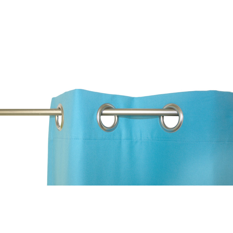 Eisenhauer Cotton Room Darkening Curtain Single Panel, 130cm Width x 175cm Drop, Turquoise
