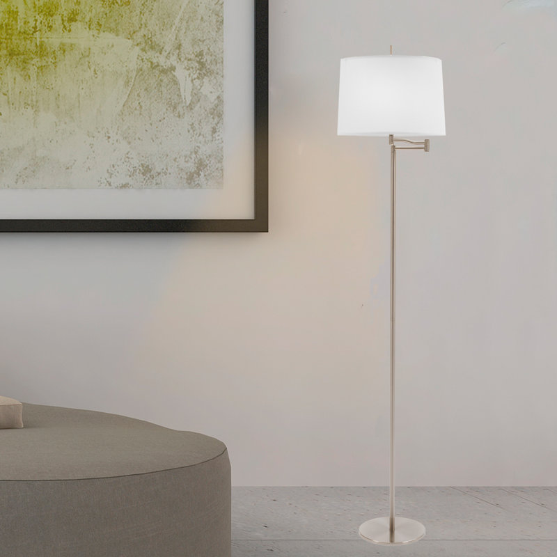 Swing Arm Lamp, Brushed Steel