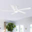 Ventilateur de plafond standard à DEL à 5 pales Athanafis avec télécommande et ensemble d'éclairage inclus-653865807-625809389-626527550