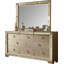 Commode à 8 tiroirs avec miroir Ligia