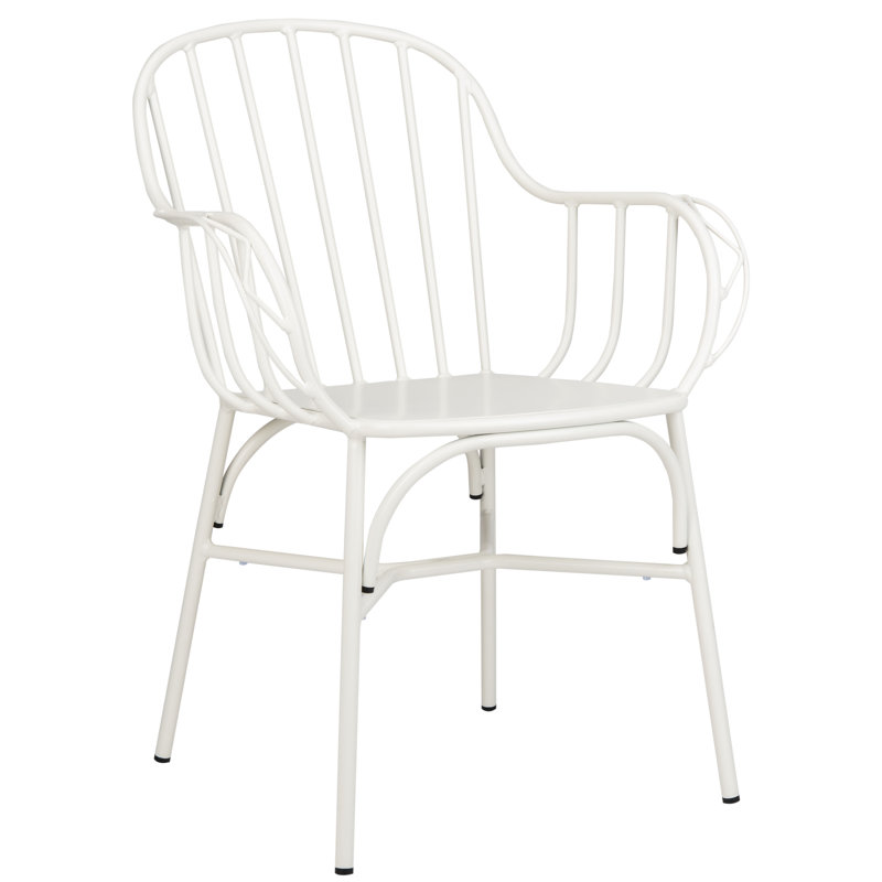 Tucker Outdoor Dining Armchair, Matte White