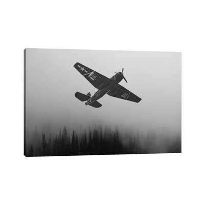 WWII Fighter Emerge - Print on Canvas