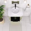 Meuble-lavabo simple mural 24 po avec comptoir en marbre artificiel et vasque en céramique-336912645
