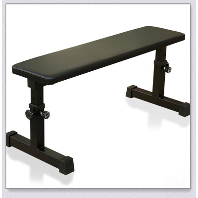 Adjustable Flat Weight Bench for Strength Training with 5-Level Height, Ideal for Full-Body Workouts and Dumbbell Exercises.