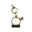 Lo Abstract Interlinked Ring Sculpture, Solid Base, Metal