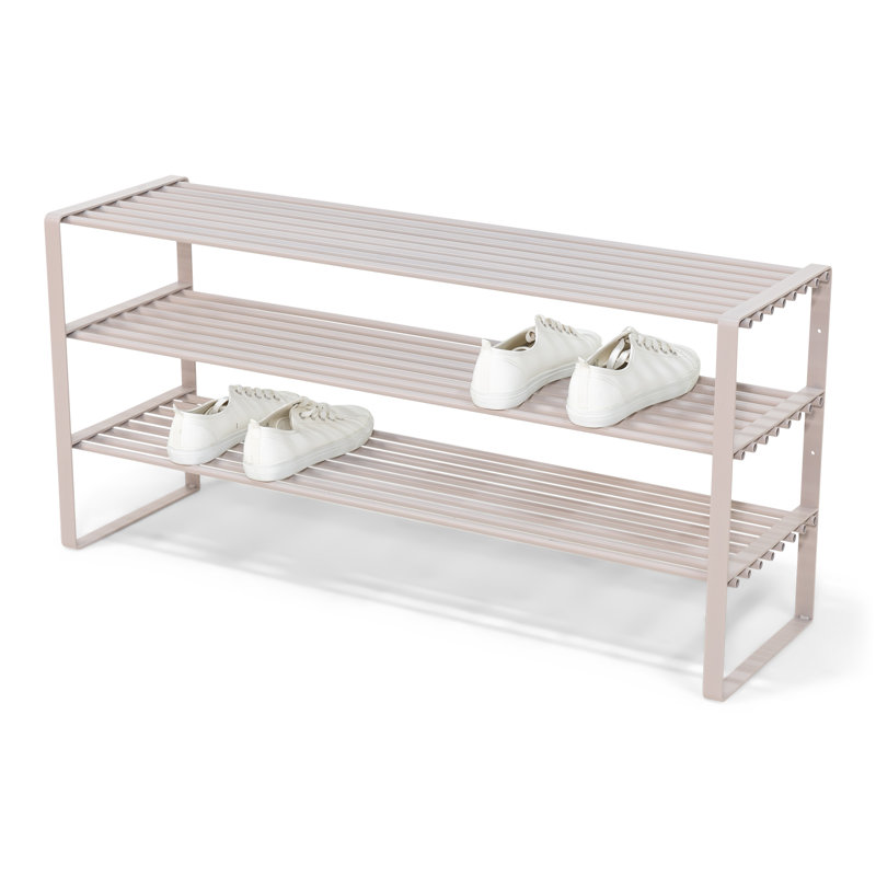 Rex 9 Pair Shoe Rack, Grey