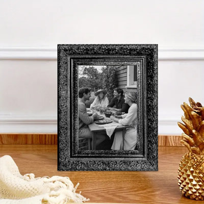 Black 3 PCS 5" x 7" Warm Picture Frame with Wall or Table Placement