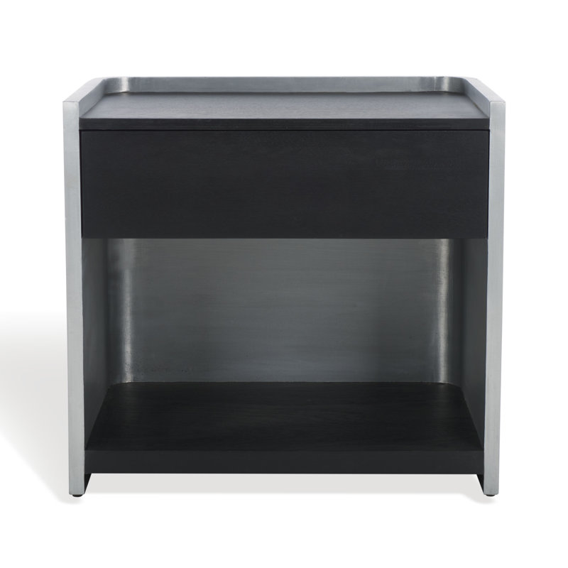 Ottawa Wood and Aluminum Nightstand