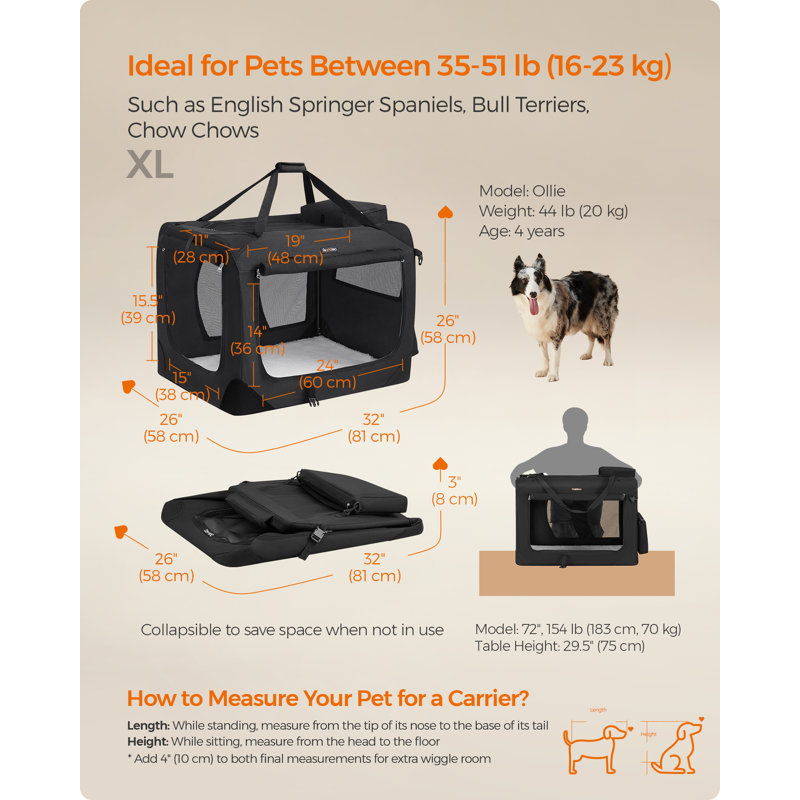 Pet Carrier, Black