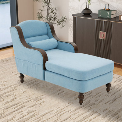 Chaise longue d'intérieur en chenille