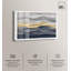 «Flowing Golden Tide Shadowbox», art mural bleu par Art Remedy-115136087-115136085