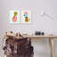 «Cheetah Bird Playful Animal» par Molly Fabiano - ensemble de 2 reproductions d'impressions-1696417991-1696417990