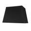 Abat-jour rectangulaire en tissu de soie synthétique 10 "H (araignée) en noir