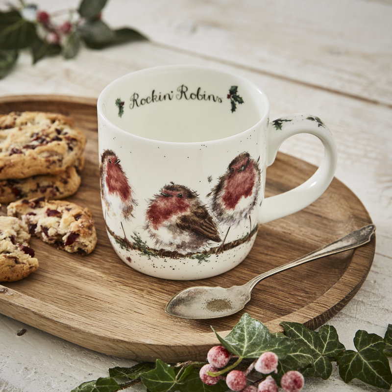Classic Wrendale Designs, Rockin Robins (Robins) Mug