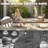 3pcs Pe Wicker Patio Bistro Set With Zippered Cushions, Wood-grain Tabletop-1994772098