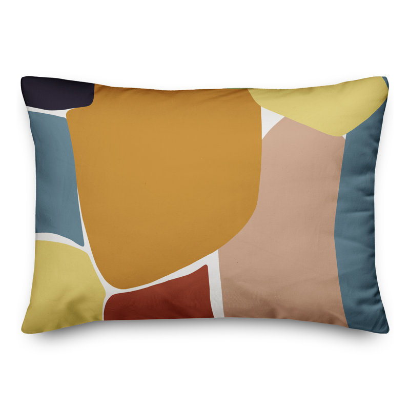  Indoor / Outdoor Abstract Lumbar Pillow