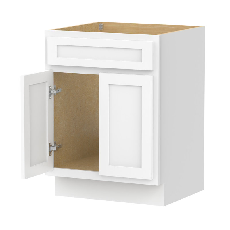 24'' Single Bathroom Vanity Base Only, White