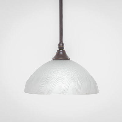 Luminaire suspendu en forme de dôme à 1 lumière Bober