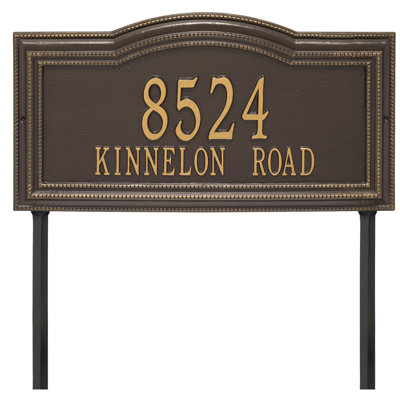 Signature Series 2-Line Lawn Address Sign