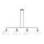 Lustre linéaire moderne à 4 lumières pour îlot de cuisine Gorsuch-88580267