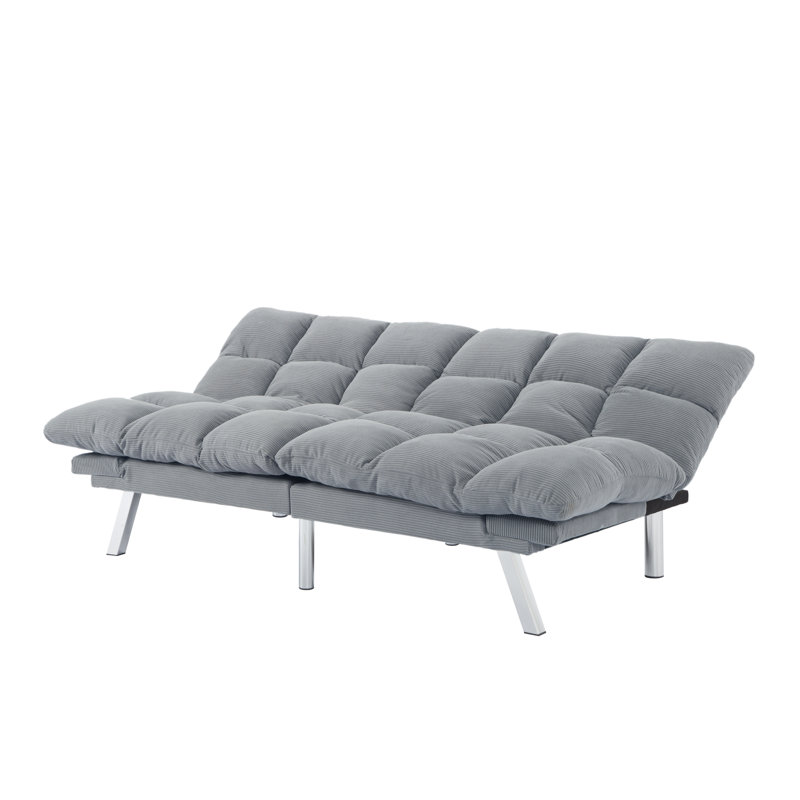 Futon canapé-lit 67,3 po gris, Gris