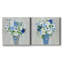 Provence Market Flowers I - ensemble de 2 reproductions d'art sur toiles tendues-69381925
