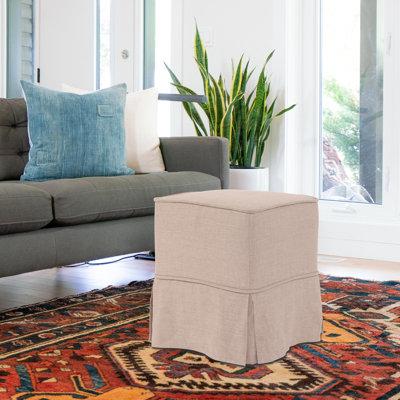 Housse pour repose-pieds en coton