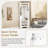 Minimalist Corner Hall Tree With Shoe Bench, Versatile Entryway Coat Rack With 4 Hooks, Corner Cabinet With Adjustable Shelf For Hallway, Living Room, White, 29.5''W*71.6''H (OLD SKU: N721P189665K)-2031103201