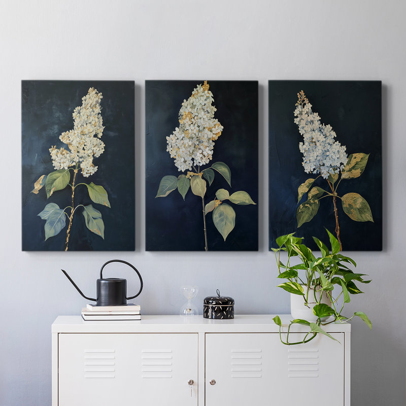 Floral Study Series LIX - ensemble de toiles tendues avec châssis Premium - prêt à être accroché