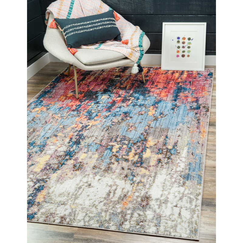 Tapis multicolore Downtown, Rectangle 8 pi x 10 pi