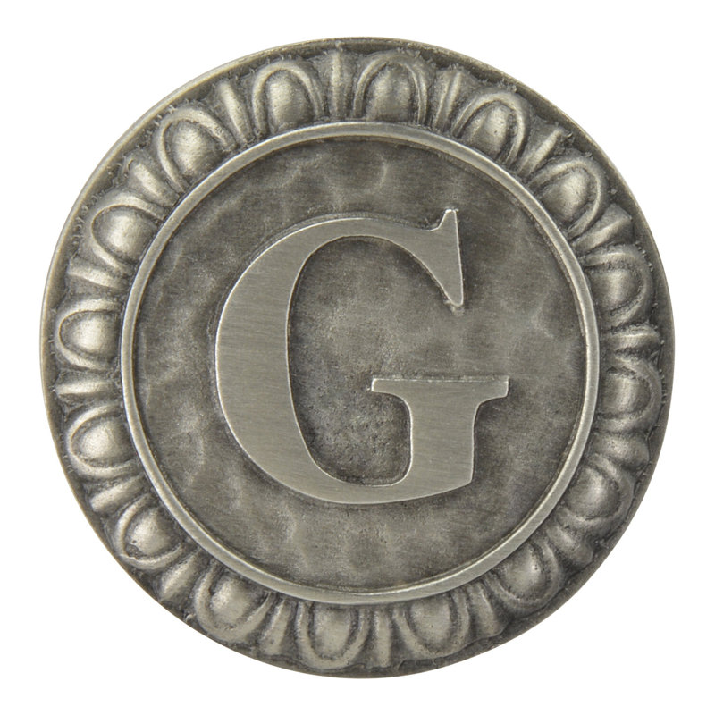 Jewel Mushroom Knob, Antique Pewter